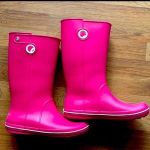 Crocs Jaunt Crosslite Wells Wellington, sz 10